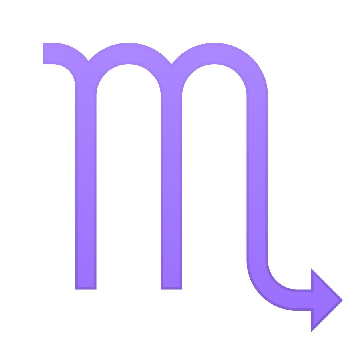 skeuomorphism style escorpio icon