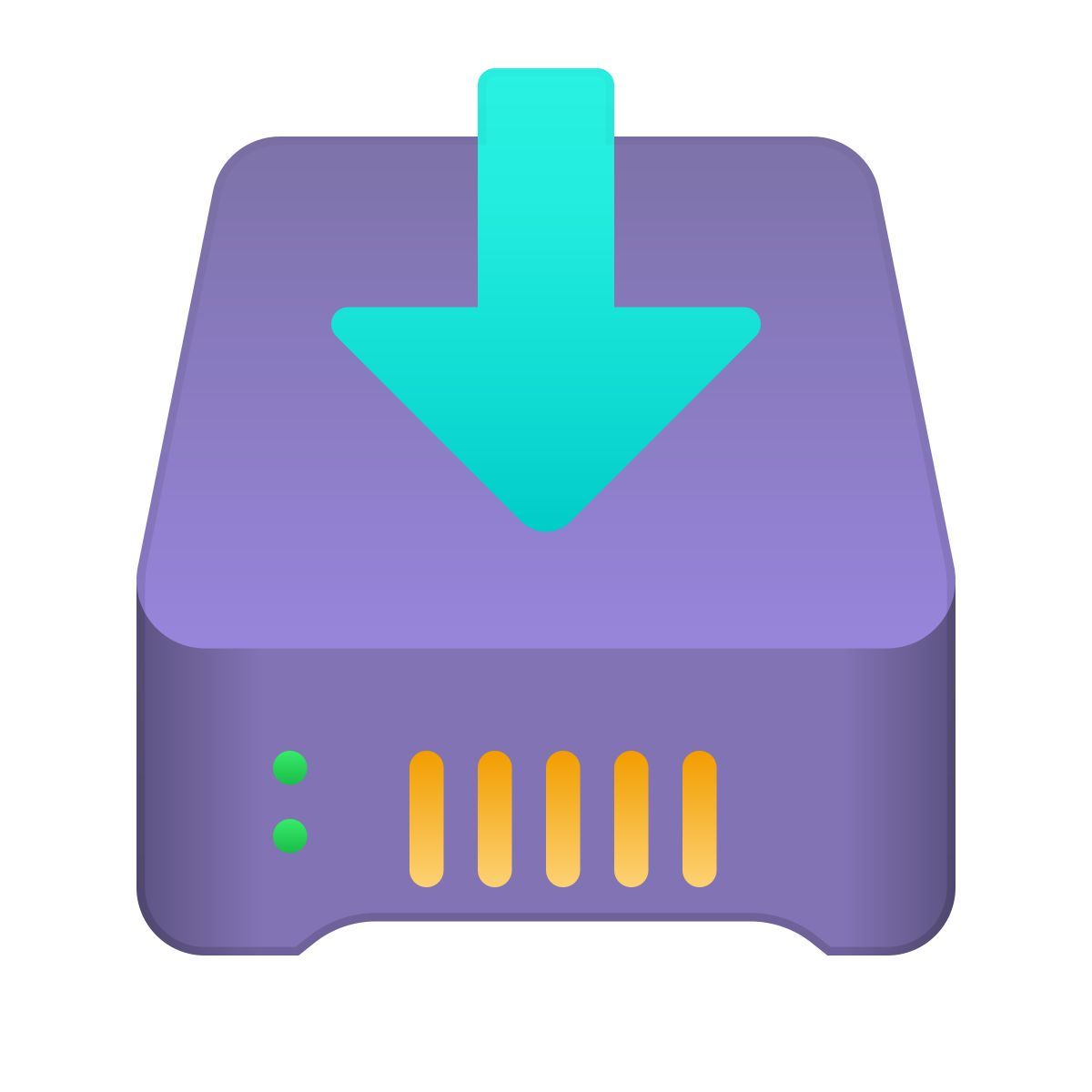 skeuomorphism style installateur du logiciel icon