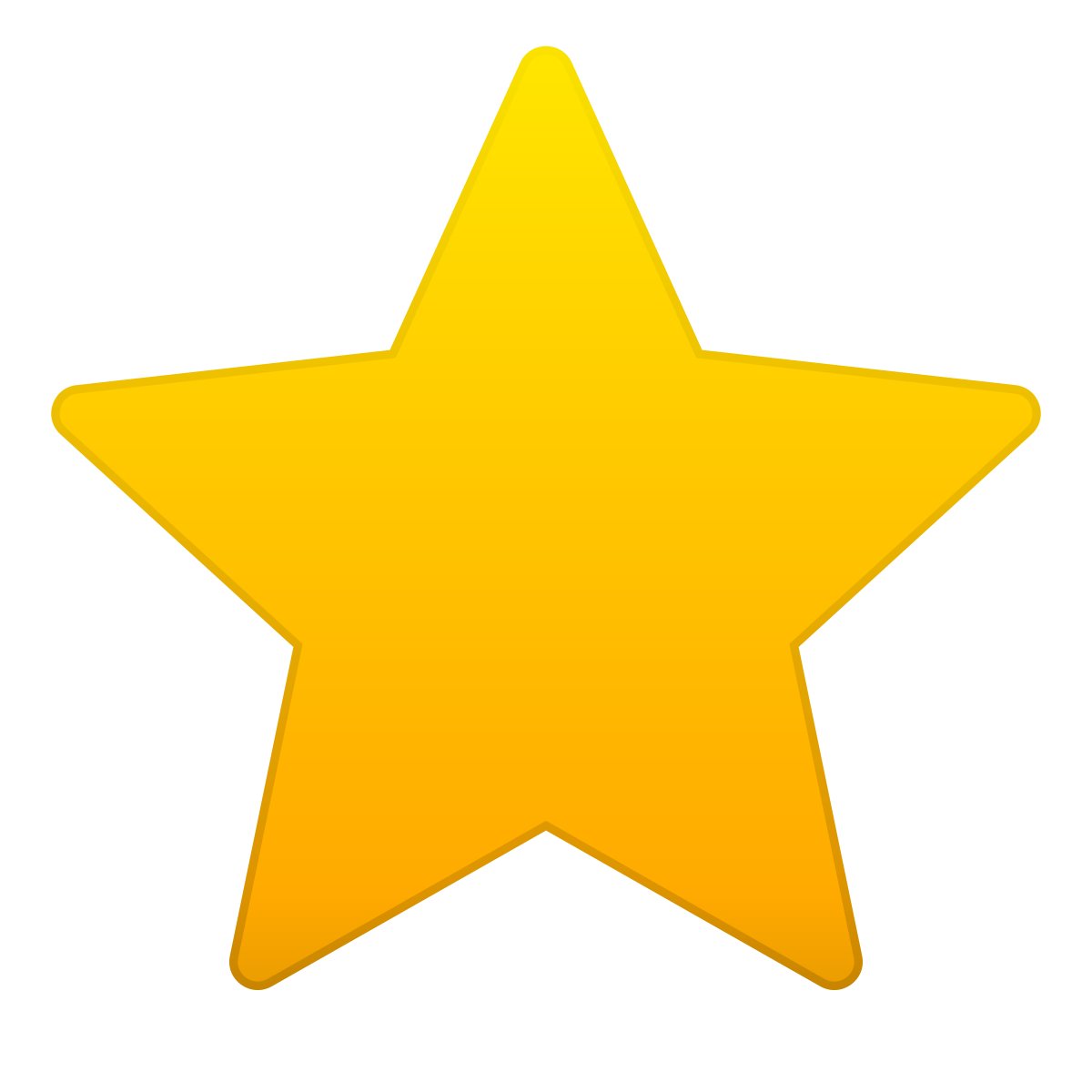 skeuomorphism style star icon