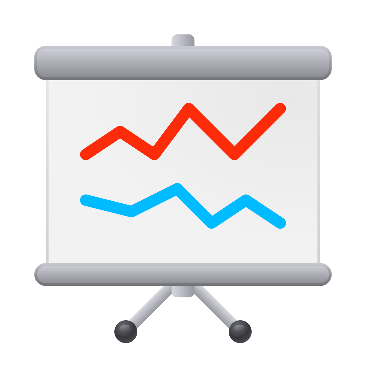skeuomorphism style statistics icon