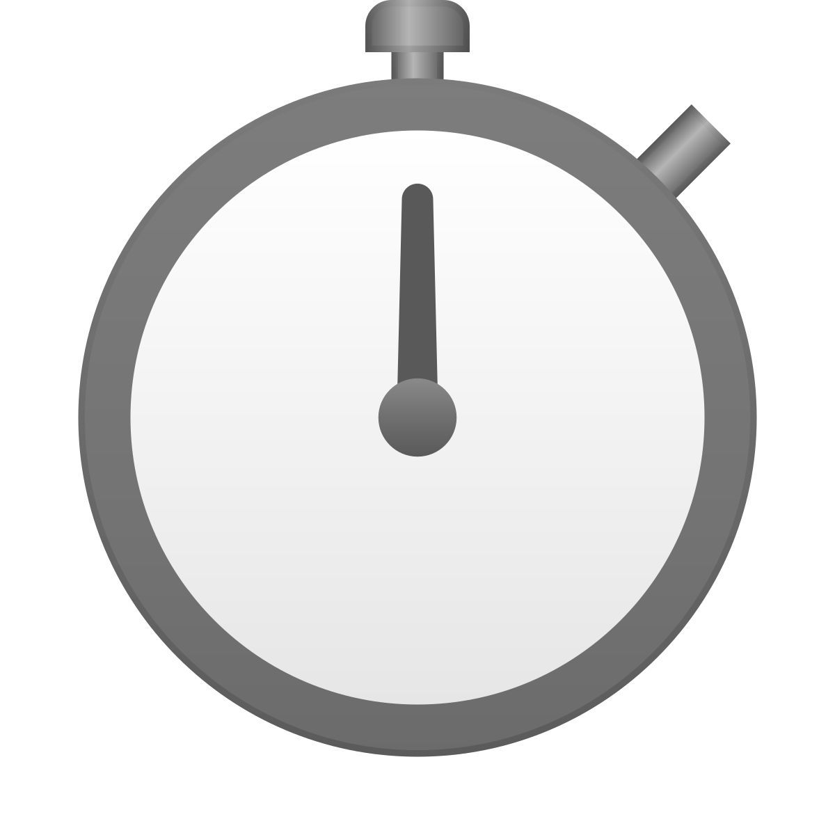 skeuomorphism style stoppuhr icon