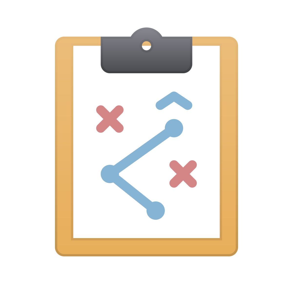 skeuomorphism style strategy board icon
