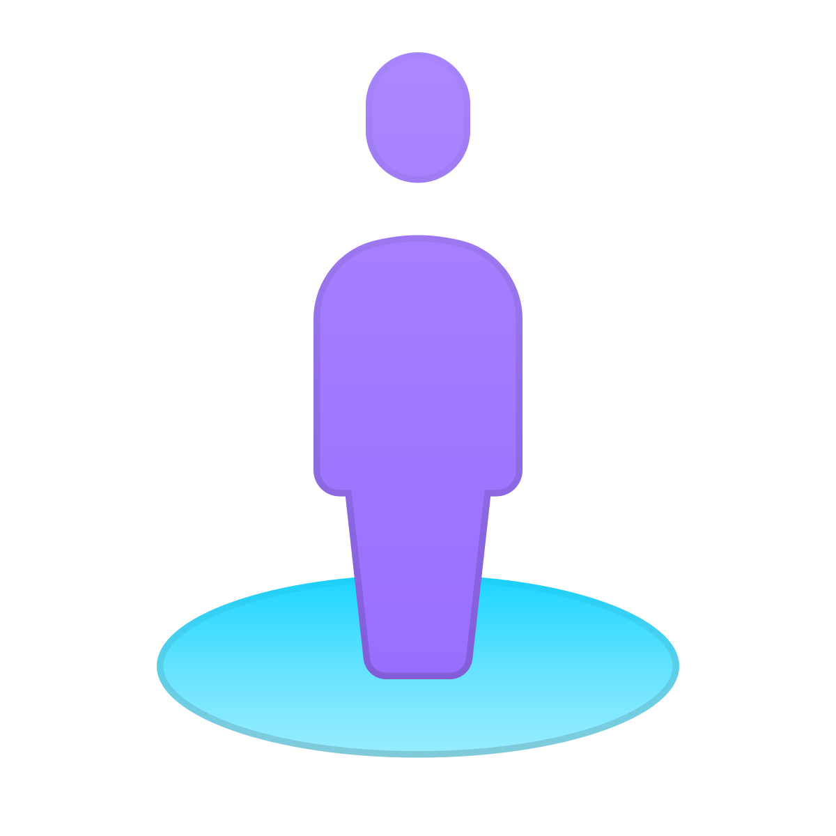 skeuomorphism style street view icon
