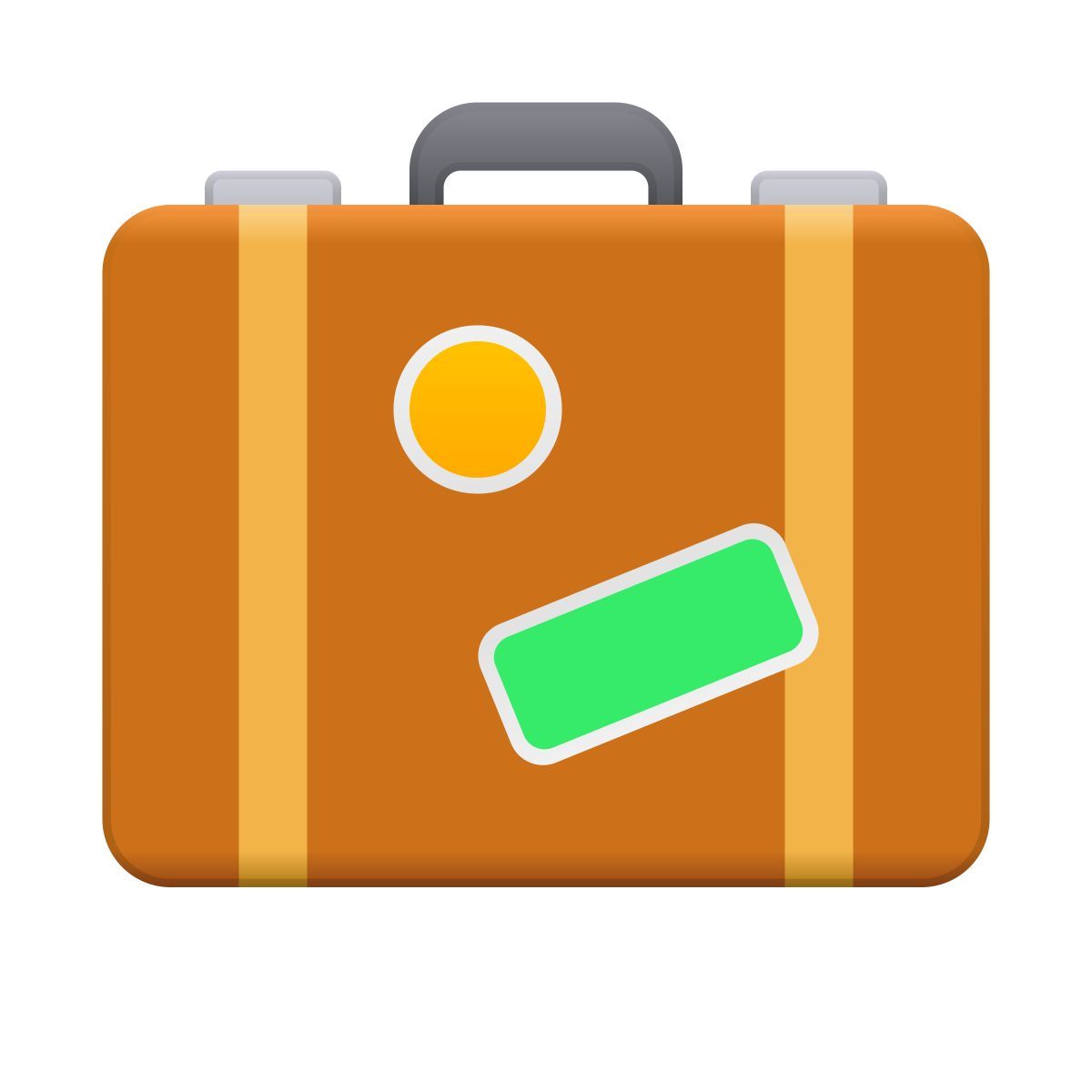 skeuomorphism style valise icon