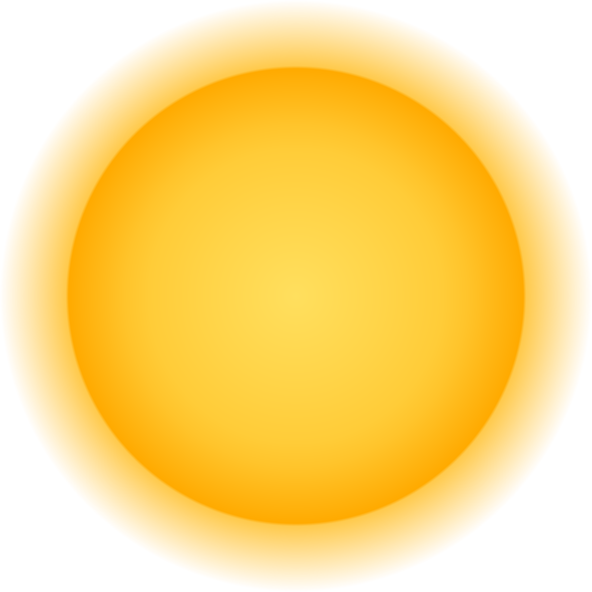 skeuomorphism style sun icon