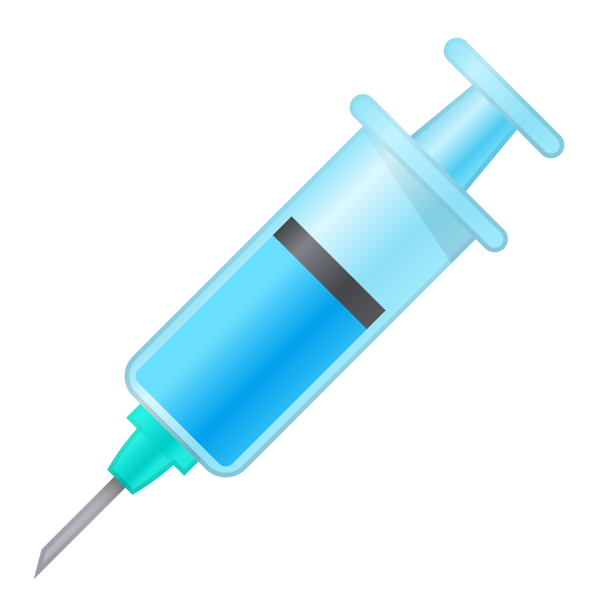 skeuomorphism style syringe icon