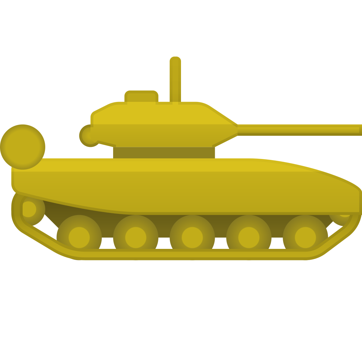 skeuomorphism style tank icon