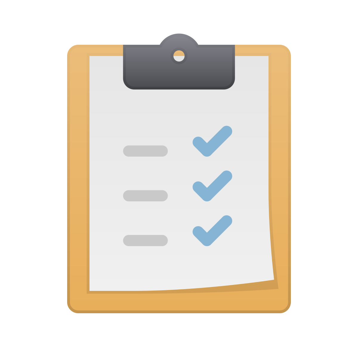 skeuomorphism style test passed icon