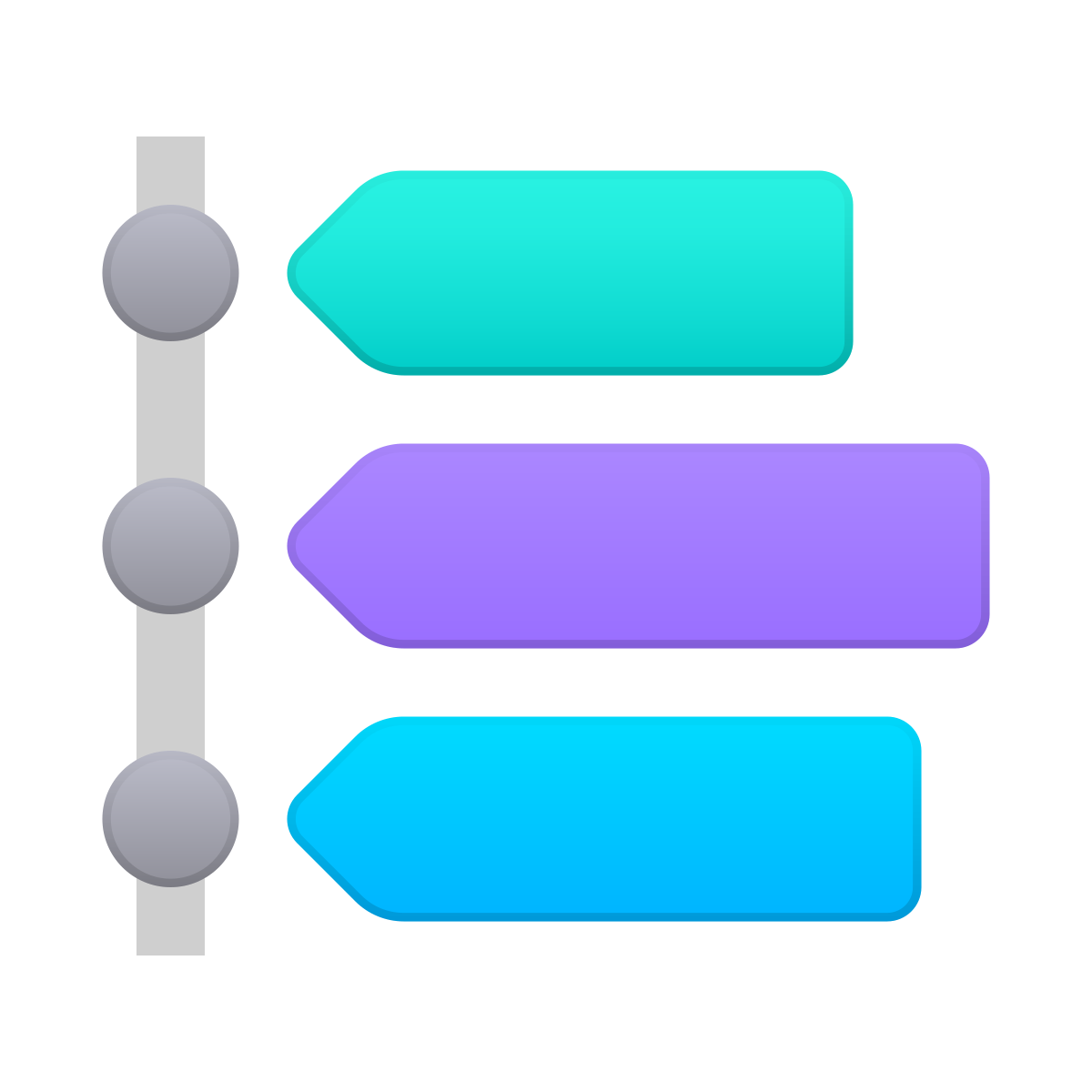 skeuomorphism style timeline icon