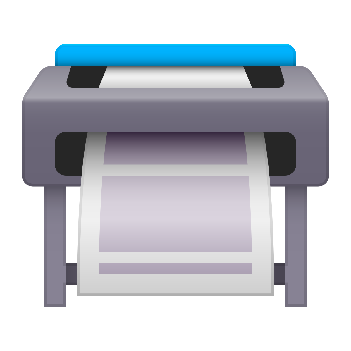 skeuomorphism style tracer printer icon