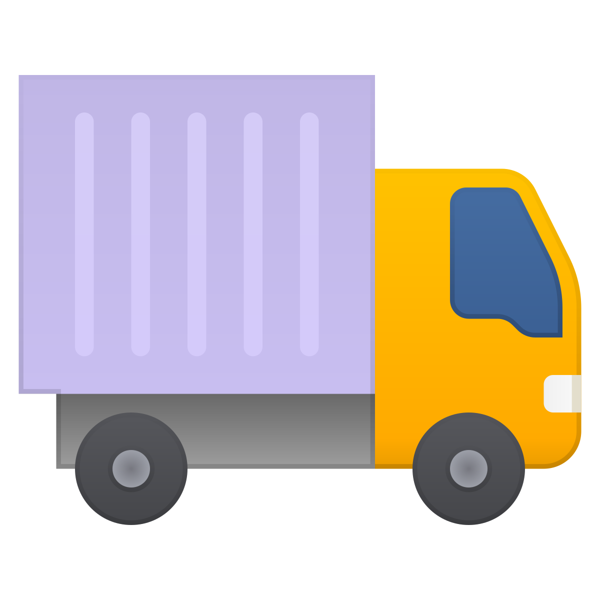 skeuomorphism style truck icon