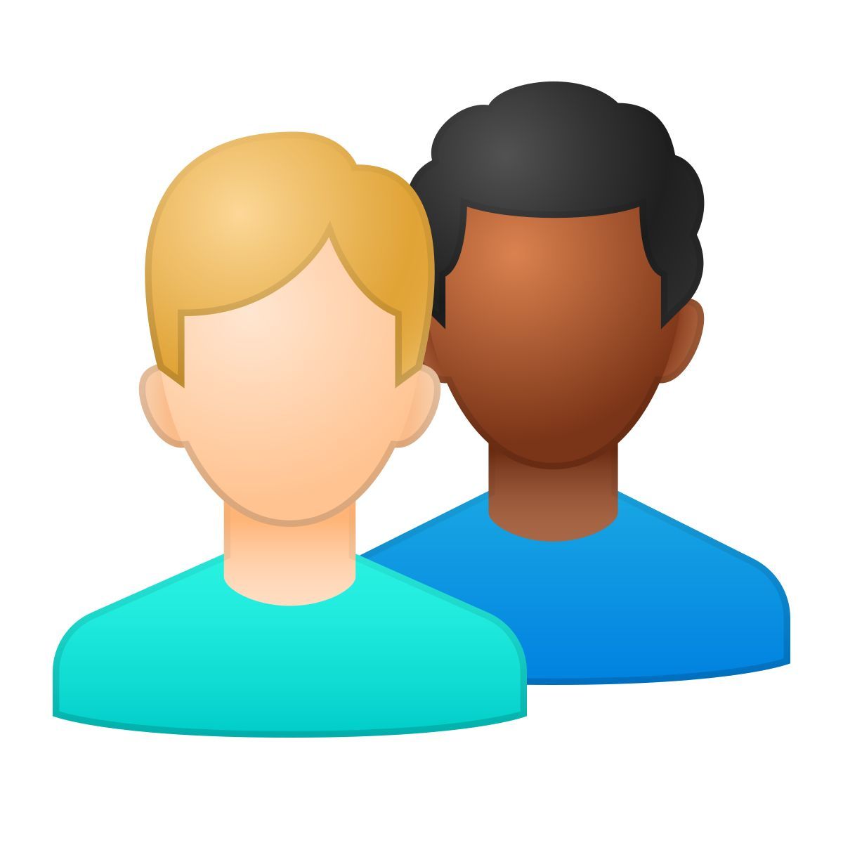 skeuomorphism style grupo de usuarios hombre hombre icon