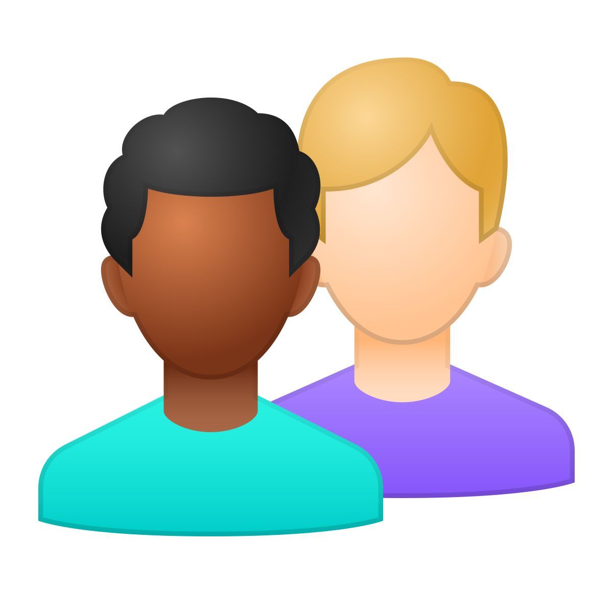 skeuomorphism style grupo de usuarios hombre hombre icon