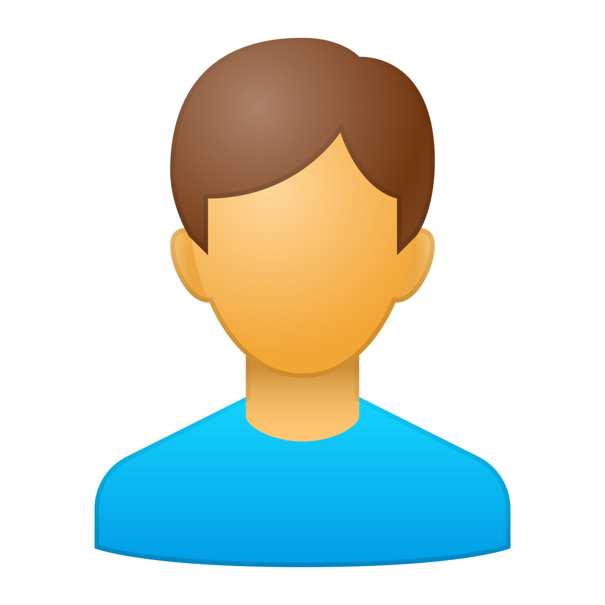 skeuomorphism style user icon