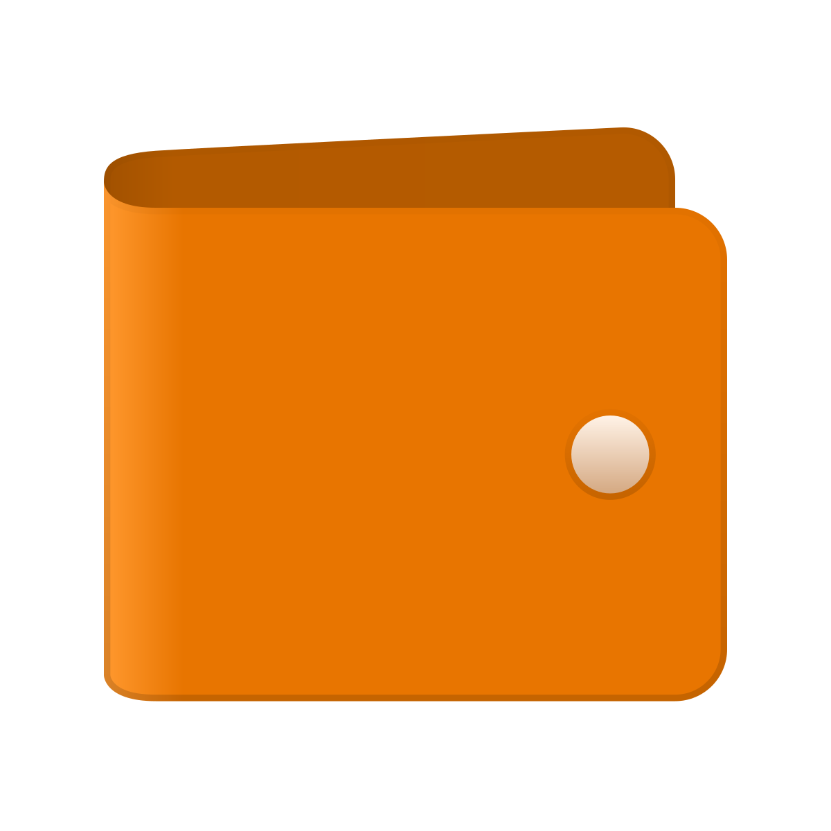 skeuomorphism style wallet icon