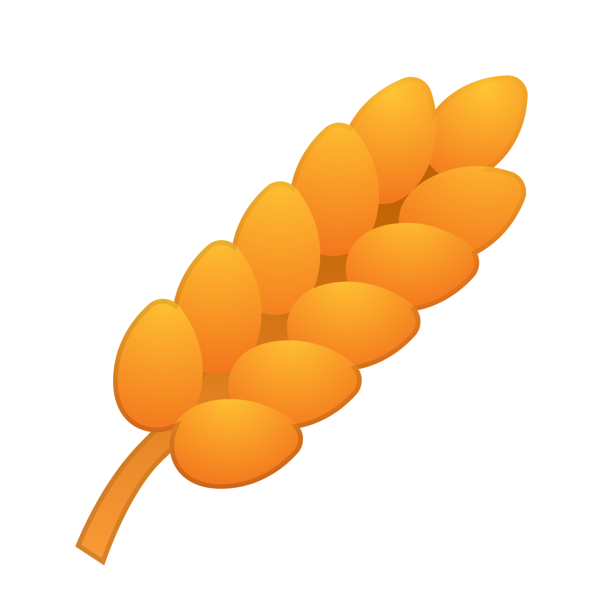 skeuomorphism style wheat icon
