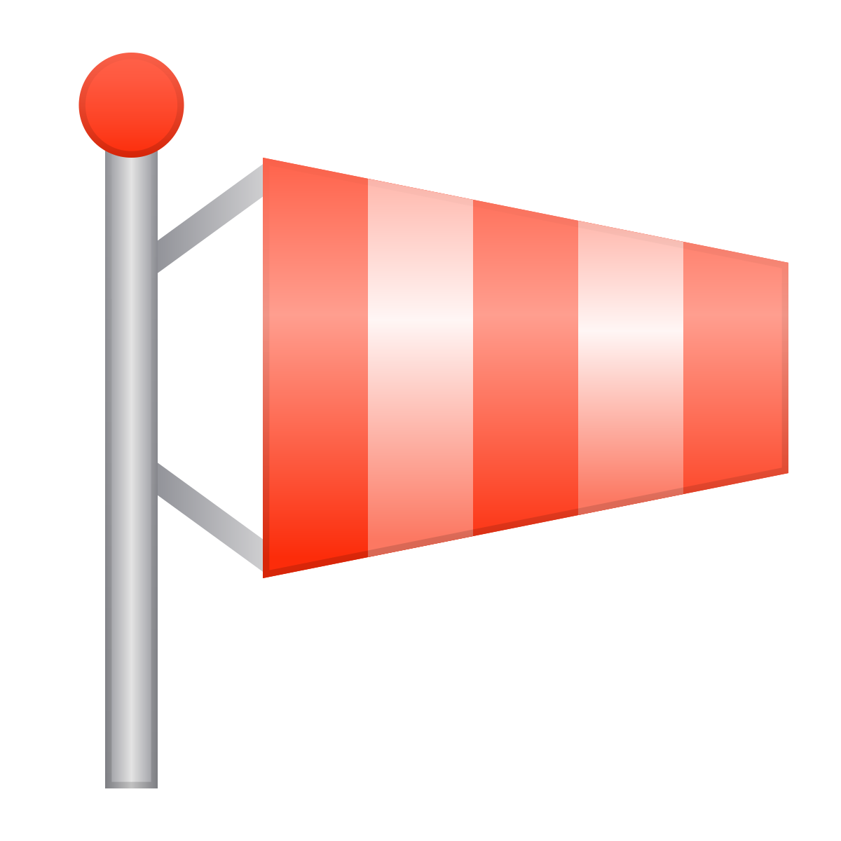 skeuomorphism style windsock icon