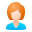 user female-skin-type-1 icon