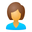 user female-skin-type-3 icon