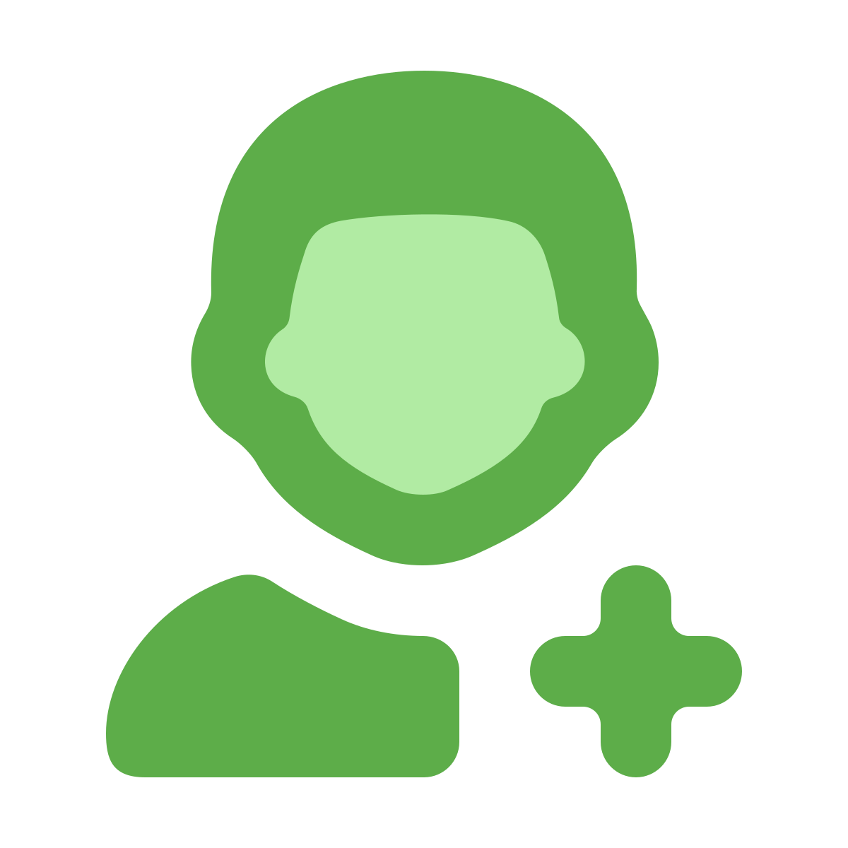 softteal color style add user male icon