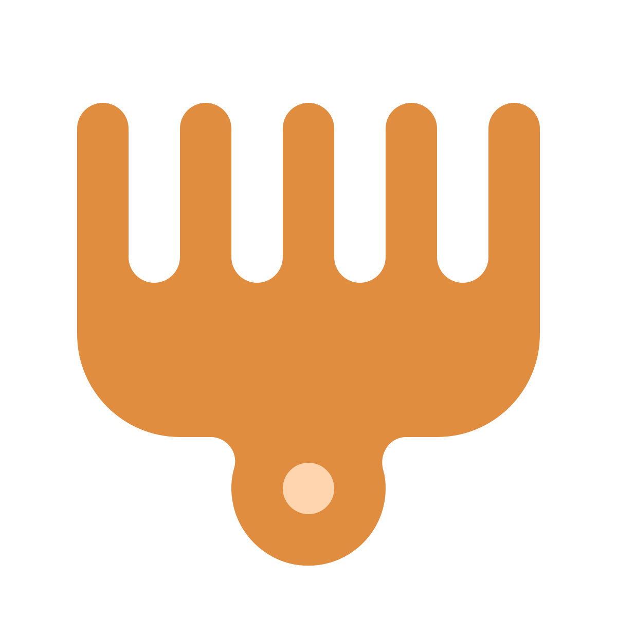 softteal color style afro pick icon