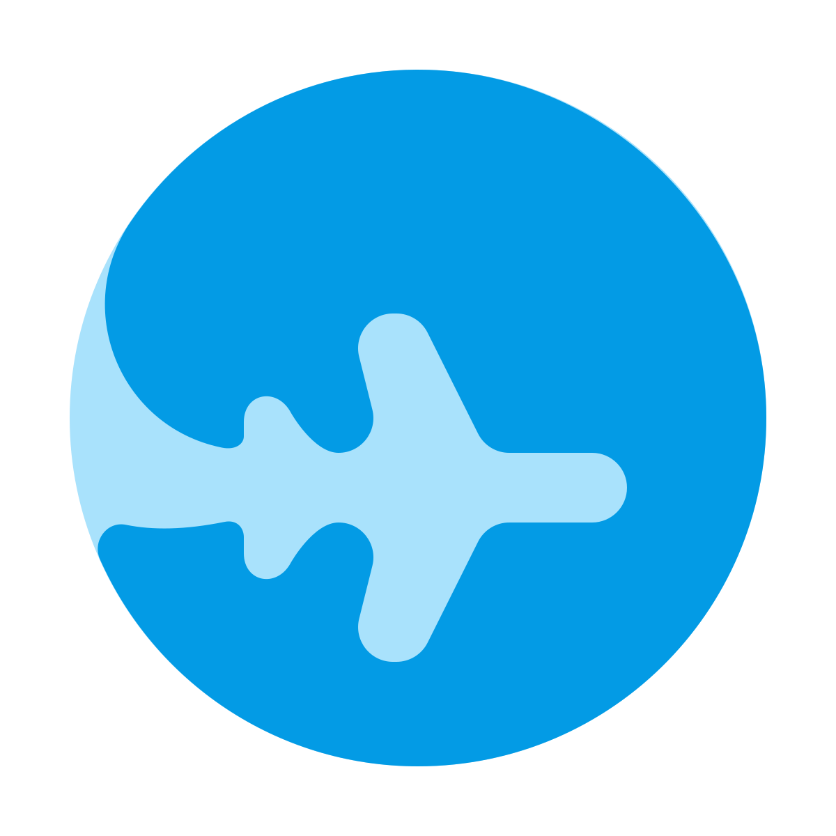 softteal color style around the globe icon