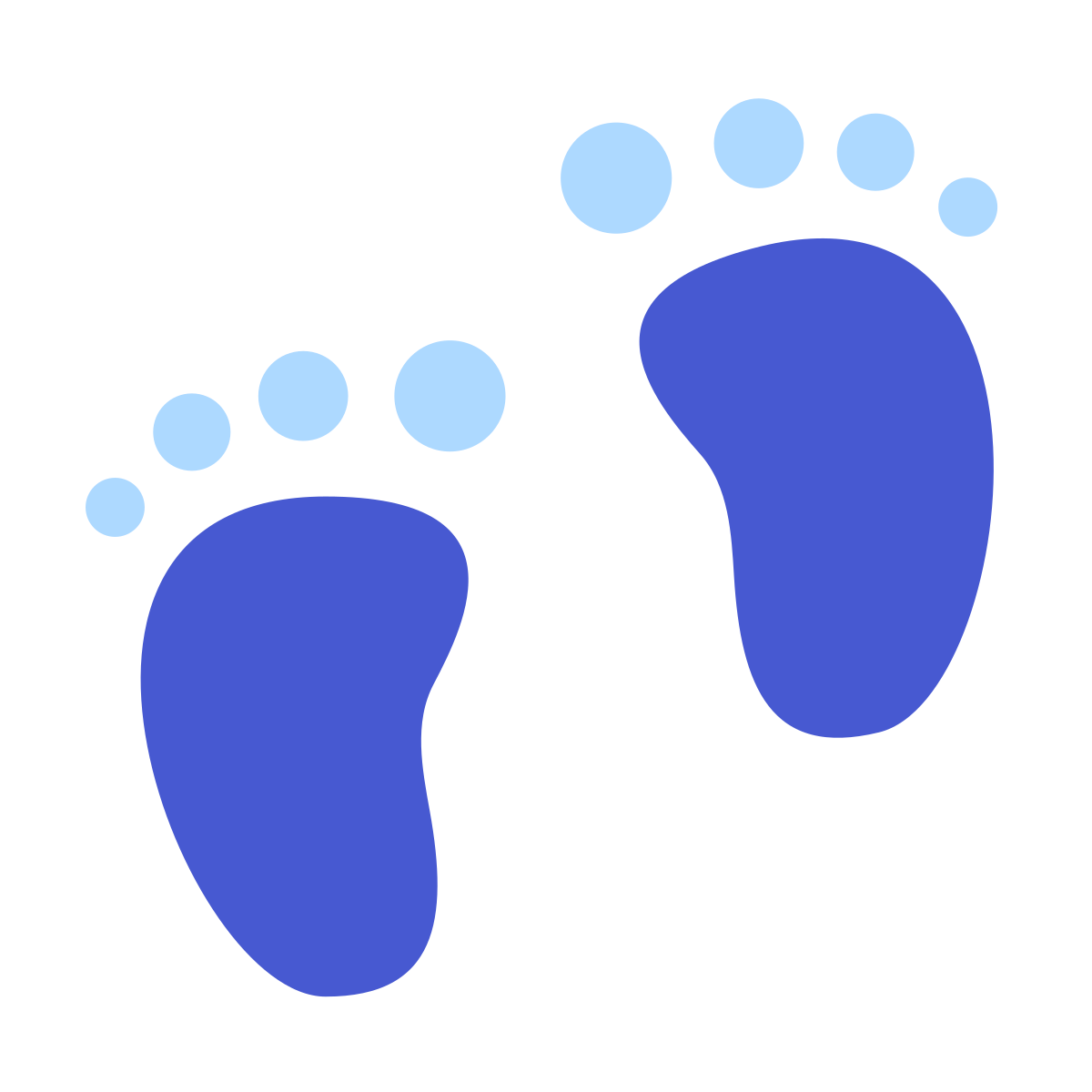softteal color style baby feet icon
