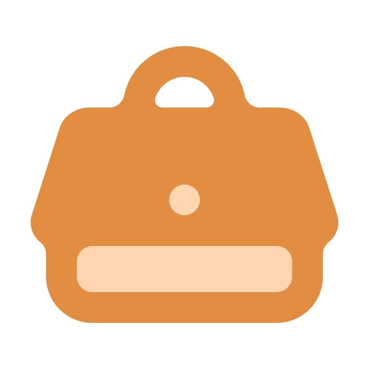 softteal color style tasche vorderansicht icon