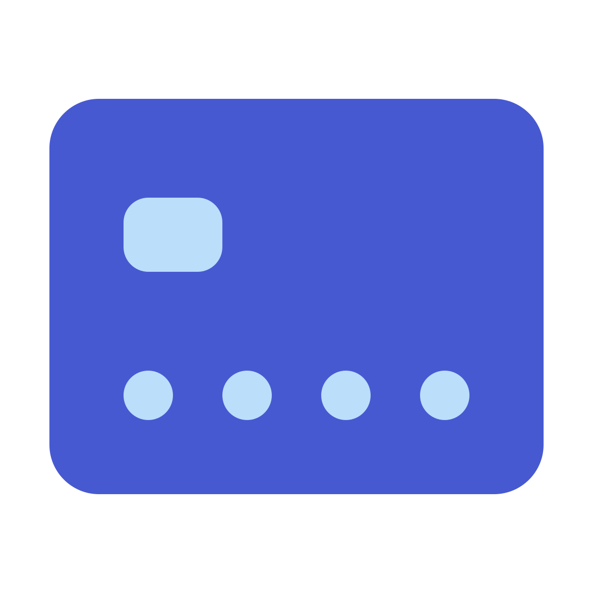 softteal color style bank card front side icon