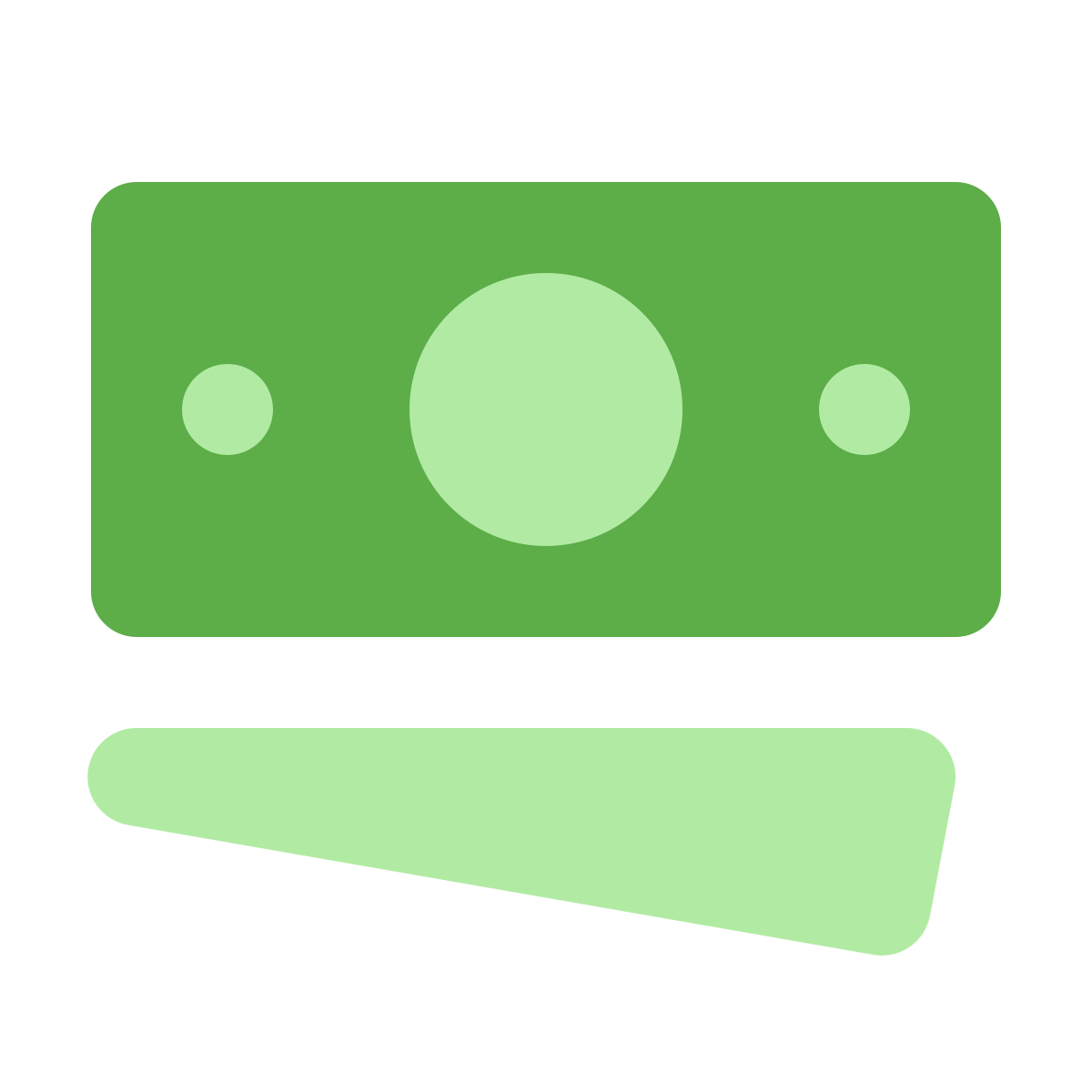 softteal color style banknotes icon