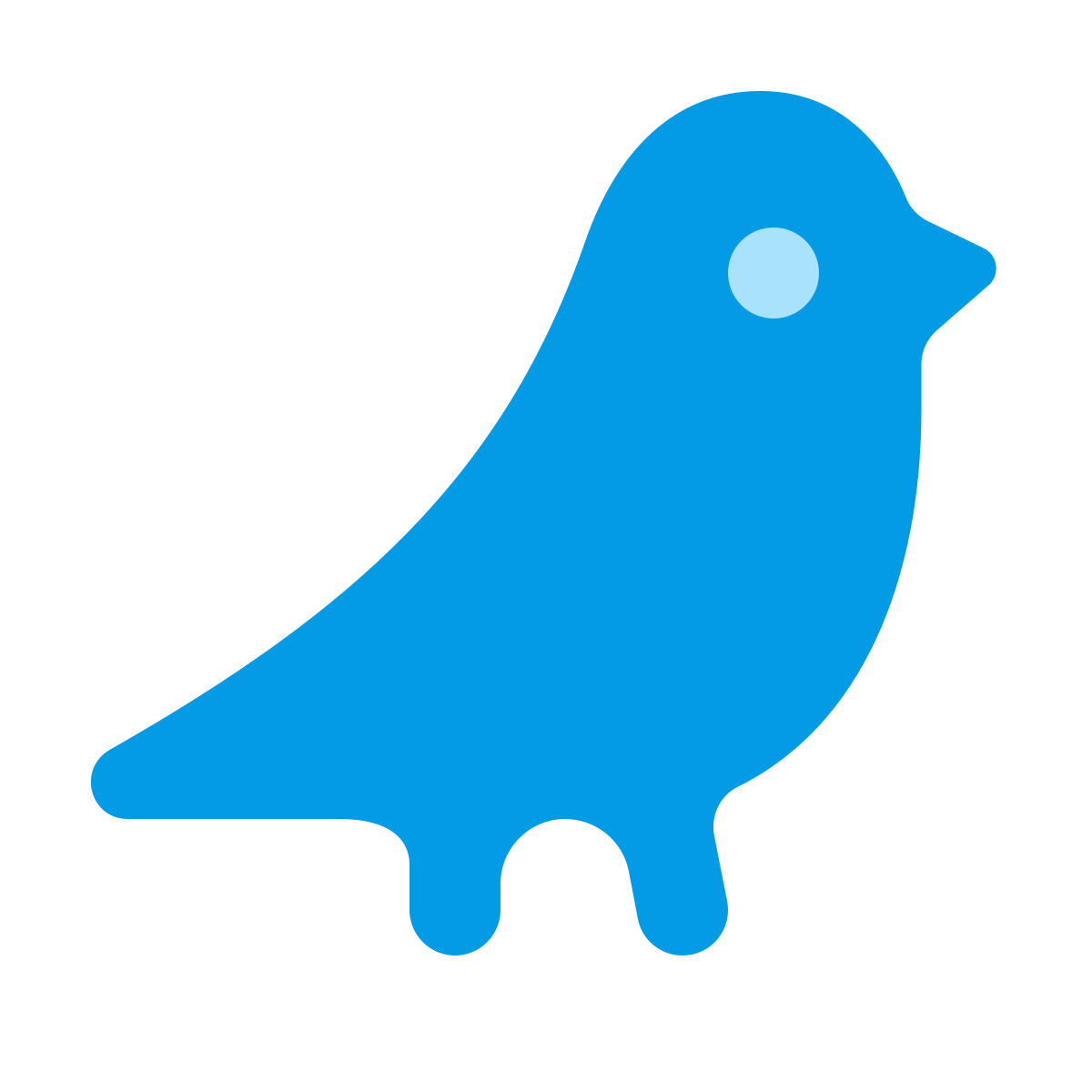 softteal color style bird icon