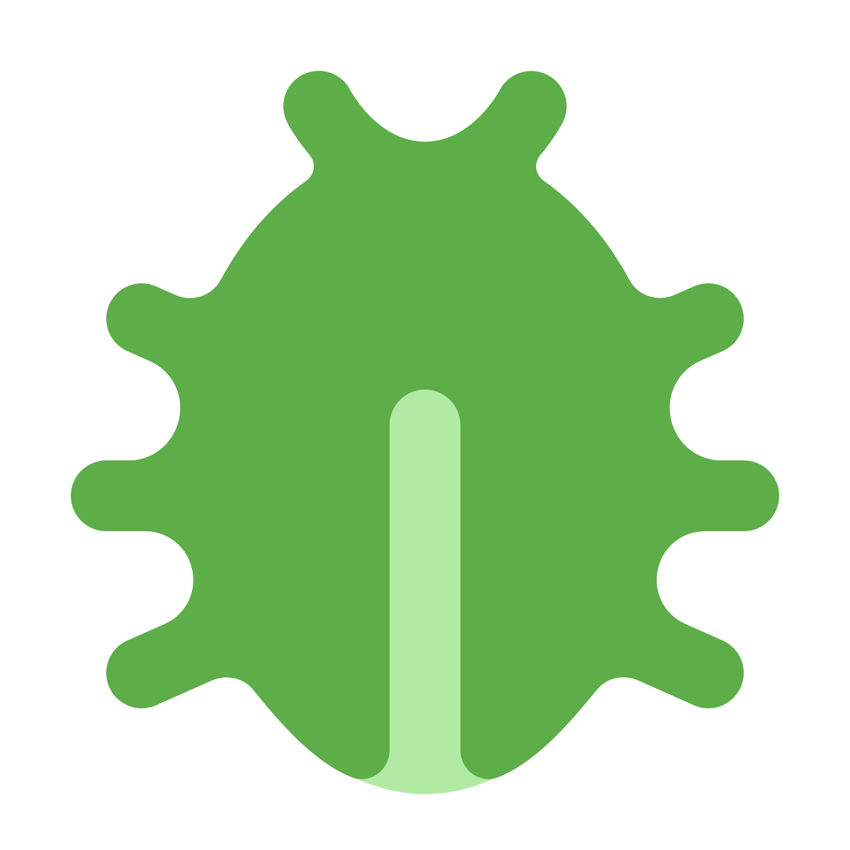 softteal color style bug icon