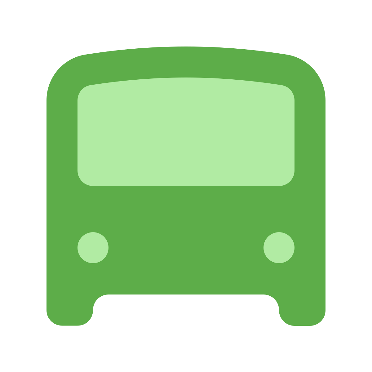 softteal color style bus icon