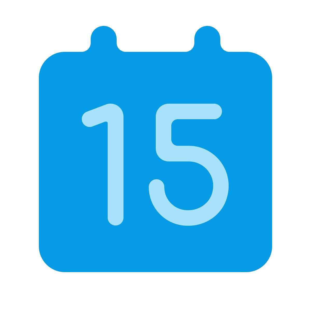 softteal color style calendrier 15 icon