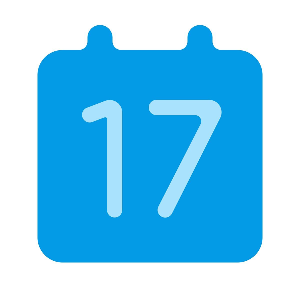 softteal color style calendar 17 icon