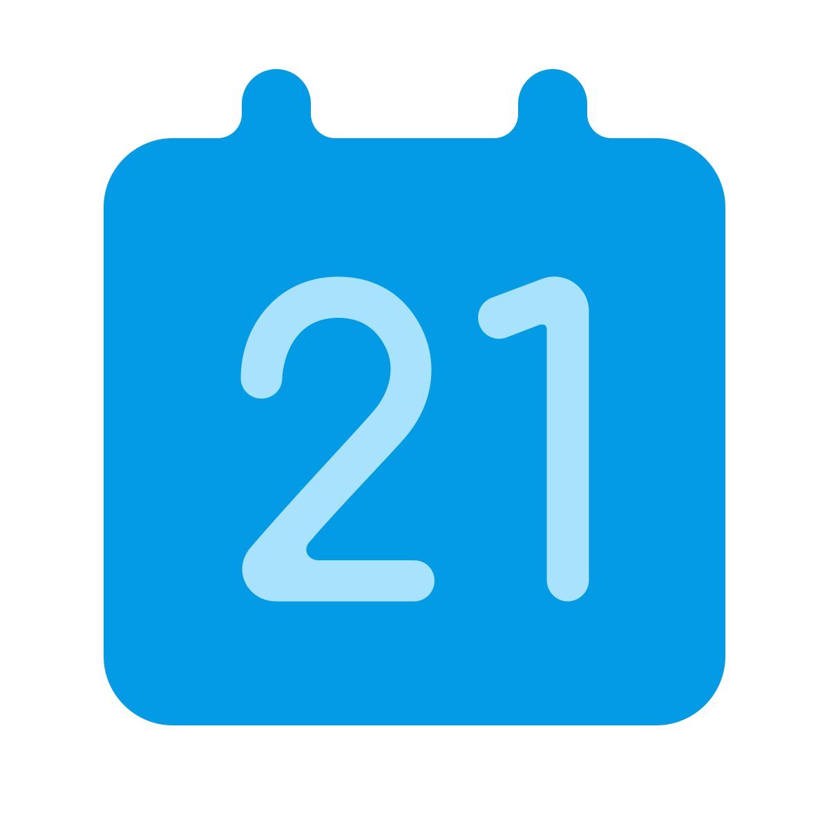 softteal color style 日历21 icon