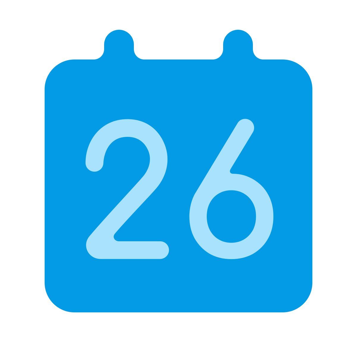 softteal color style calendar 26 icon