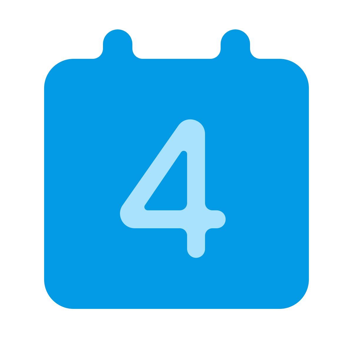 softteal color style kalender 4 icon