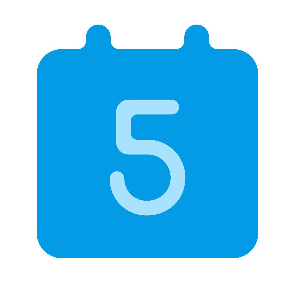 softteal color style calendrier 5 icon