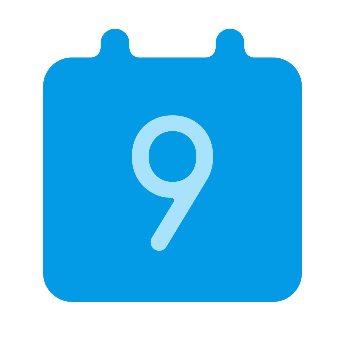softteal color style calendário 9 icon