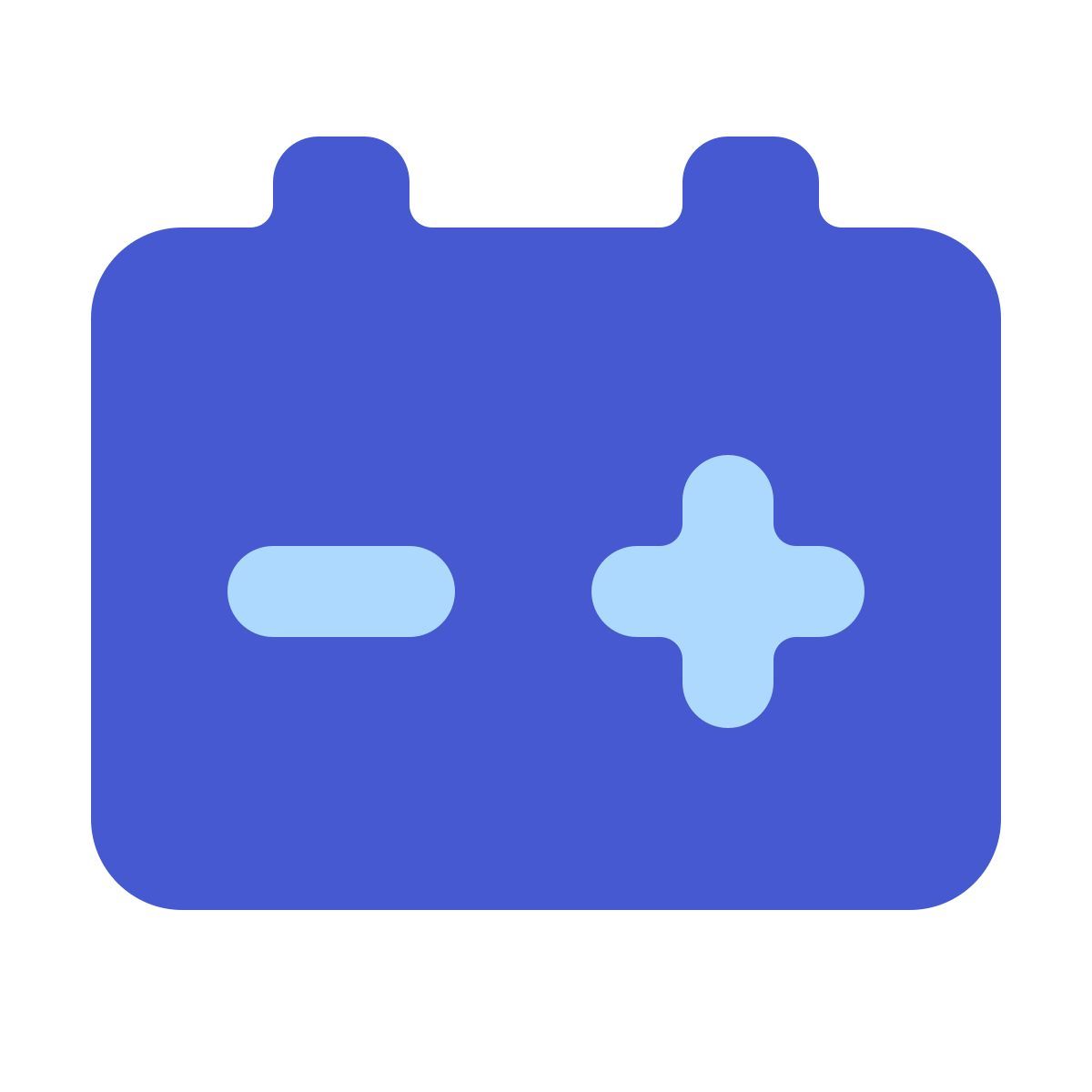 softteal color style car battery icon