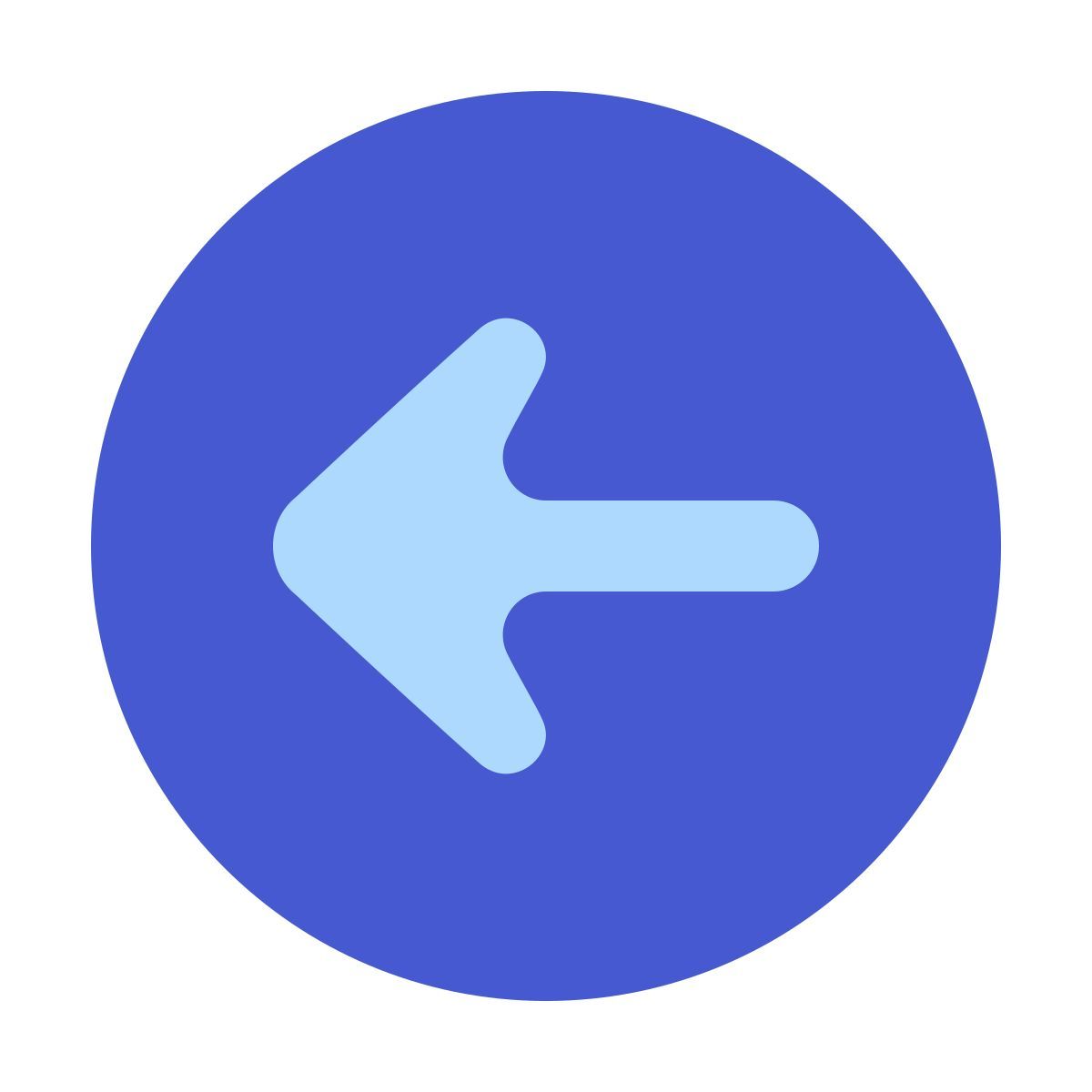 softteal color style back arrow icon