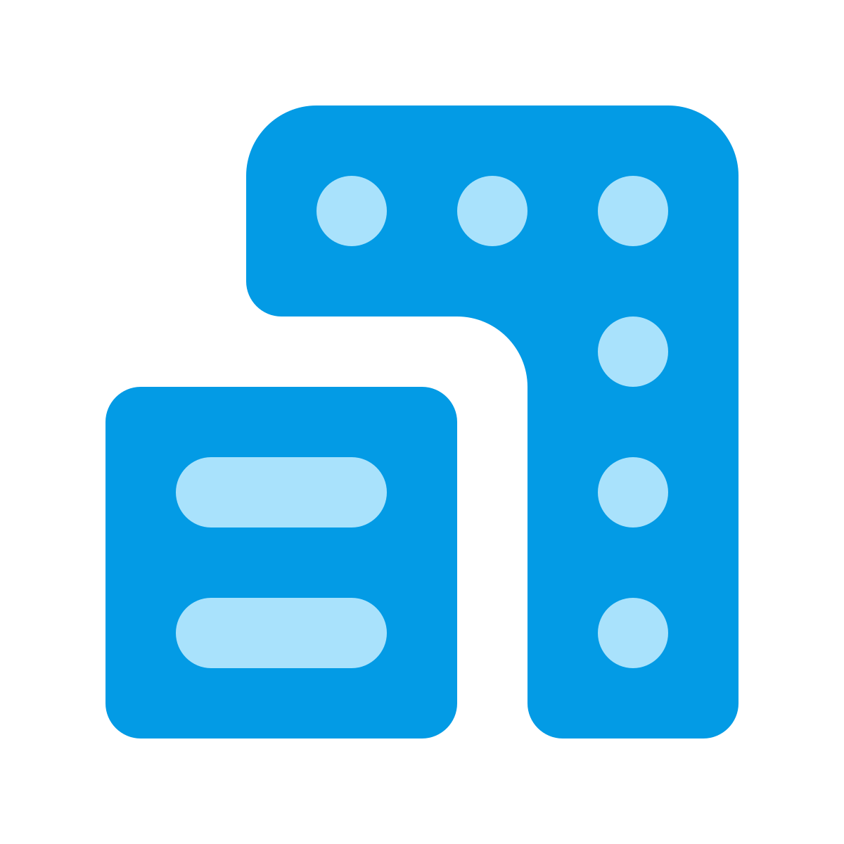 softteal color style city buildings icon