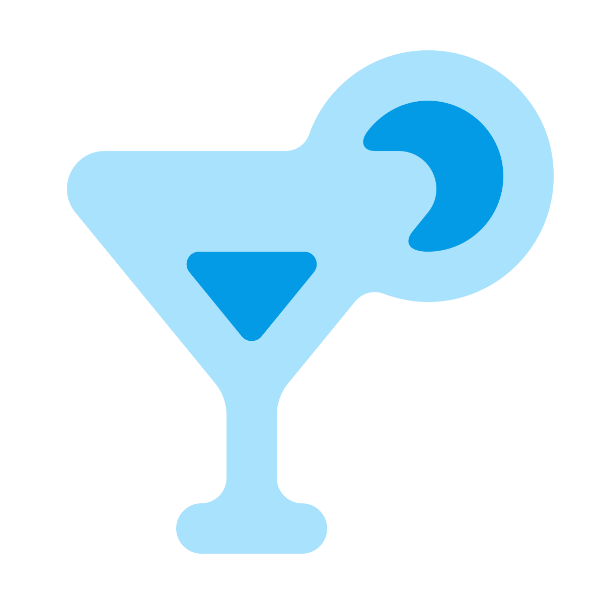 softteal color style cocktail icon