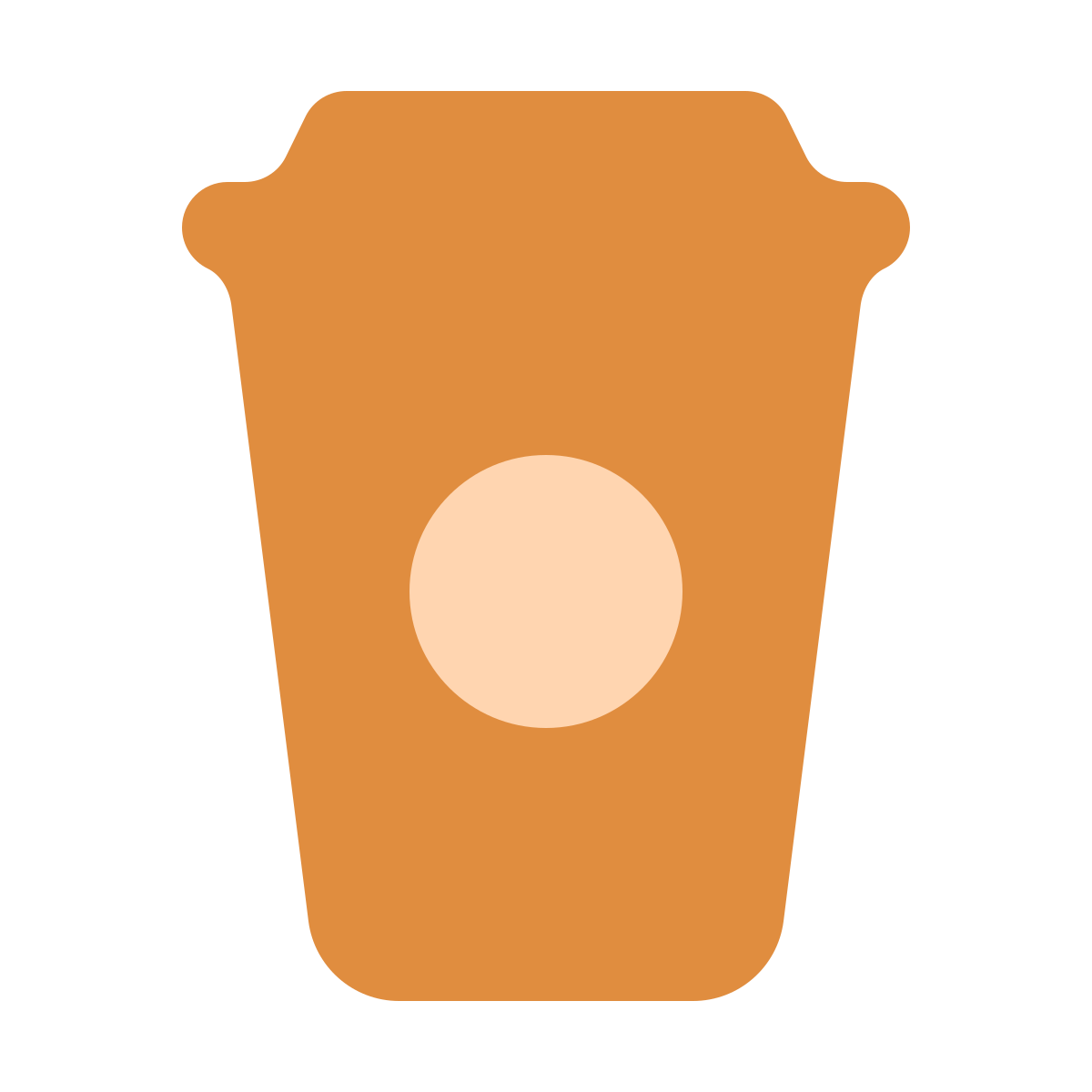 softteal color style coffee to go icon