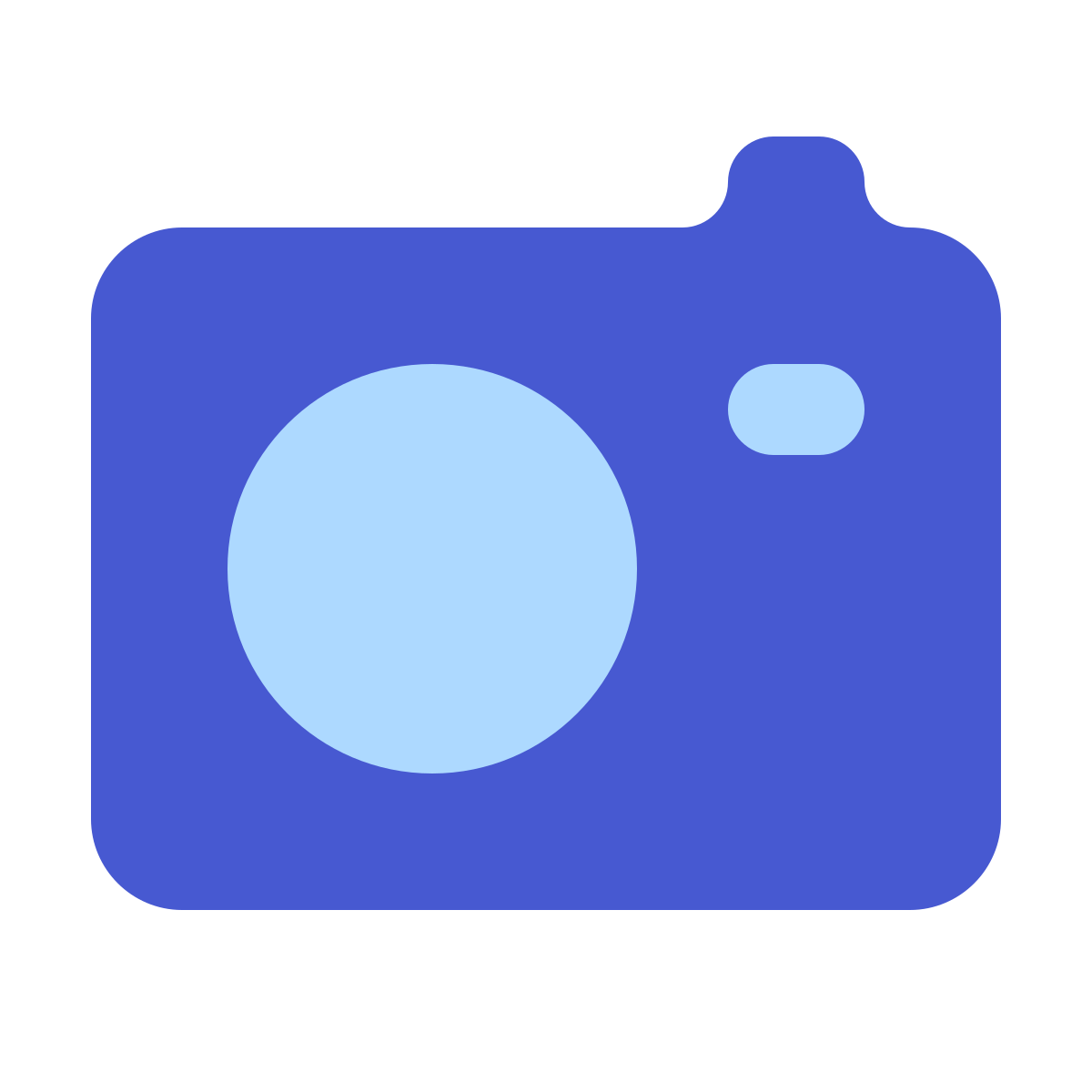 softteal color style compact camera icon