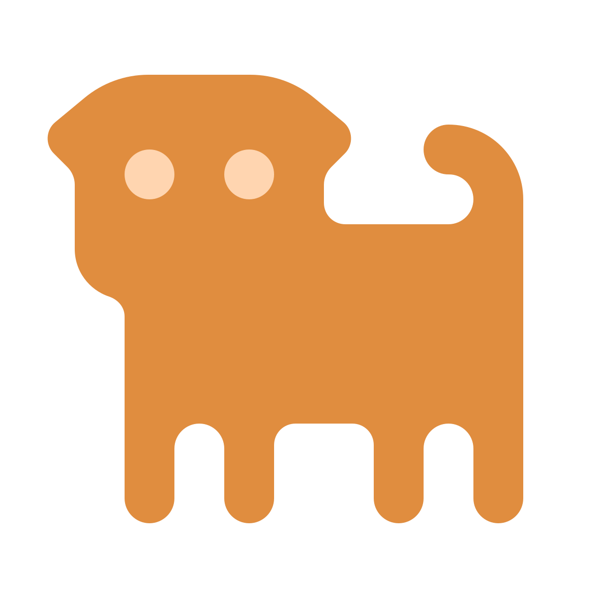 softteal color style dog icon