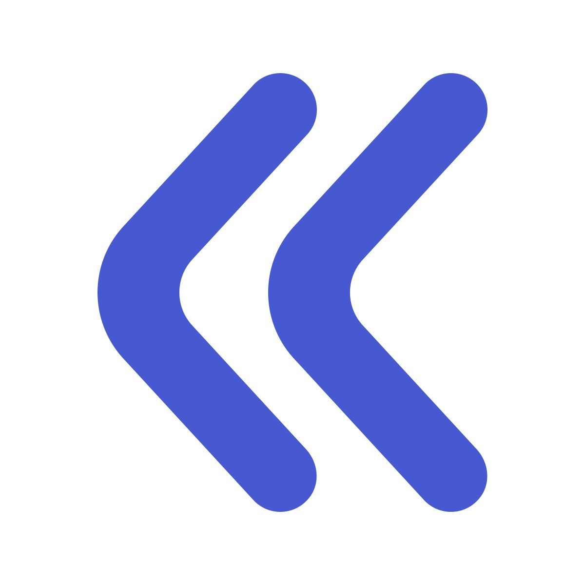 softteal color style double left icon