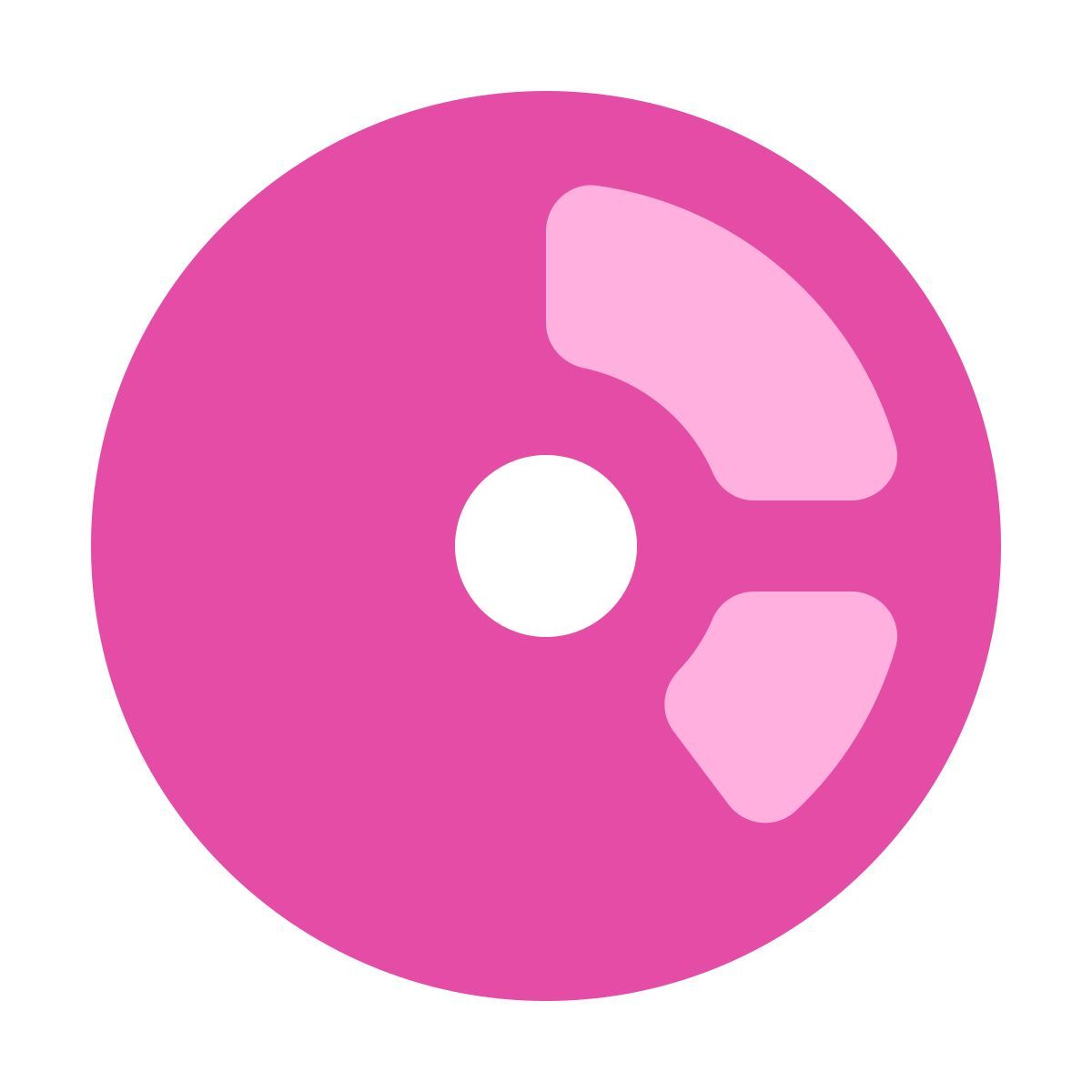 softteal color style gráfico de rosca icon