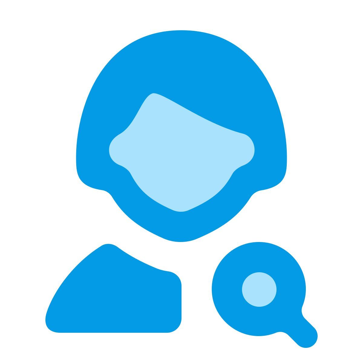 softteal color style find user icon